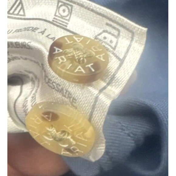 Ariat Men’s Blue Cotton Button Up Long Sleeve Shirt Sz XXL Casual Travel 2XL - Picture 10 of 10